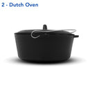 Gusseisernes Pfannenset (5 Teilig) - Zubehör - Pit-Boss