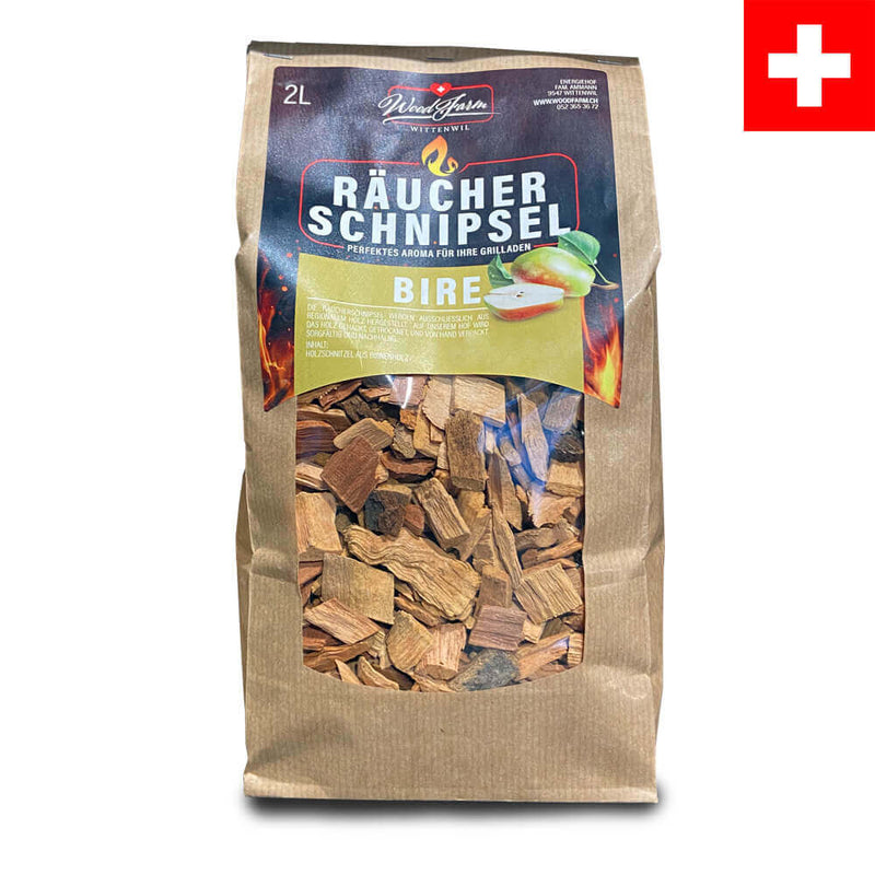 Bire Räucherchips | Swiss Made! - Zubehör - Wood-Farm